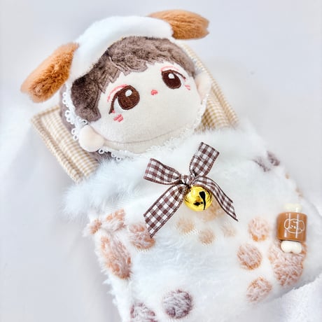 ぬいぐるみ用 お布団＆ヘッドバンド 2点セット 10cmぬい用 推し活 ぬい服