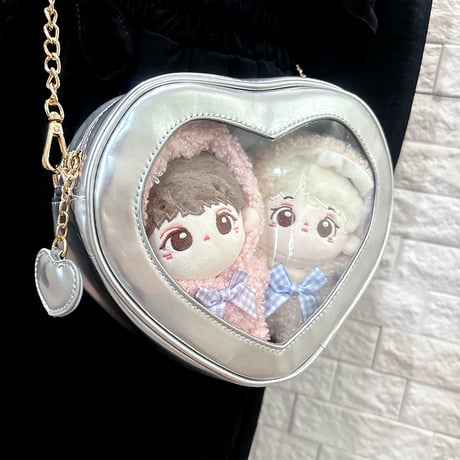 ハート型ぬいぐるみ痛バッグ【推し活グッズ】