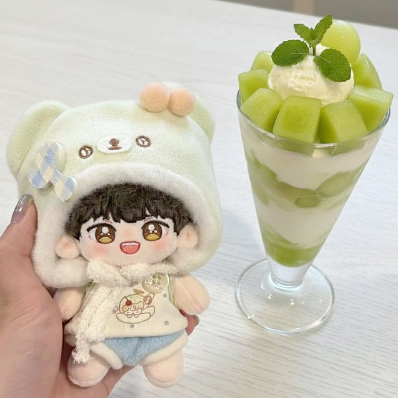 ぬい服】たこ焼き・メロン衣装(着ぐるみキャップ&トップス&パンツ