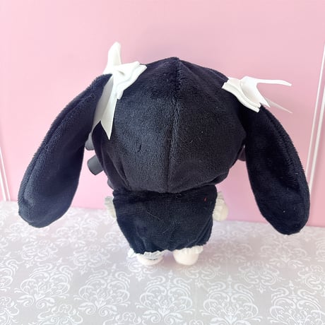 ぬい服　ぬいぐるみ用チェック柄うさ耳着ぐるみ【10~15cm用】【推し活グッズ】