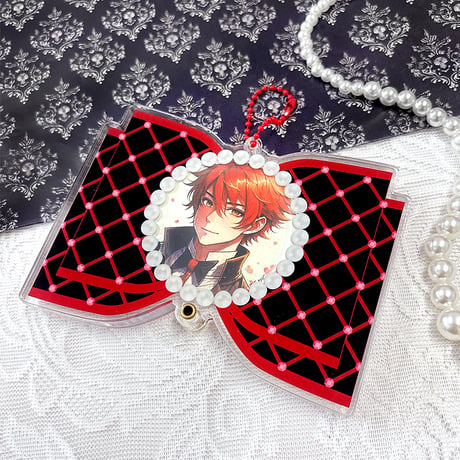 【G.triGerオリジナル 推し活グッズ】アクリル缶バッジケース【リボン】58mm缶バッジ・アクスタ用