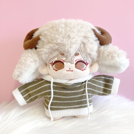 【ぬい服】バイカラーパーカー 10cm用