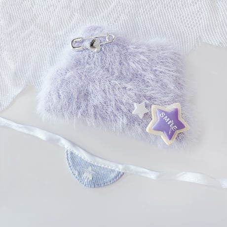 ぬい服　ぬいぐるみ用猫耳ニット帽&スタイセット【10cm用】【推し活グッズ】