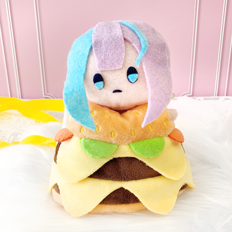 ハンバーガー型ぬいぐるみ ぬいバッグ】【ぬい服】ハンバーガー型ぬいぐるみ用着ぐるみ