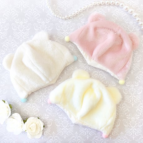 【ぬい服】ぬいぐるみ用くま耳付き帽子 10cm 用【推し活グッズ】
