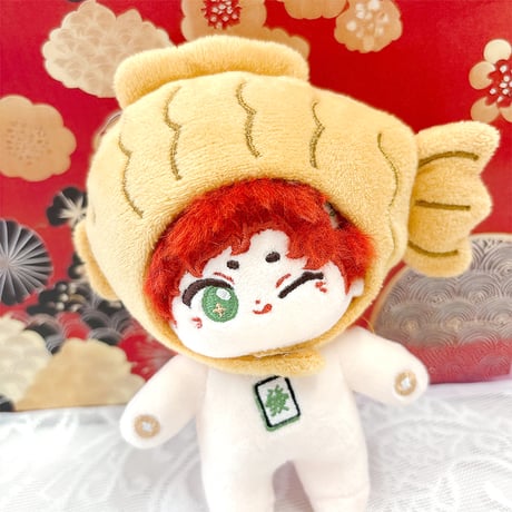 【ぬい服】ぬいぐるみ用着ぐるみキャップ 【たい焼き】10cm用【推し活グッズ】
