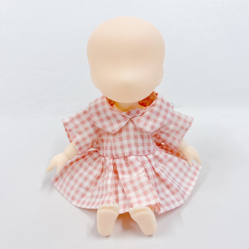 ぬい服】レトロ・カントリー・ドレス 細身のぬいぐるみ・フィギュア