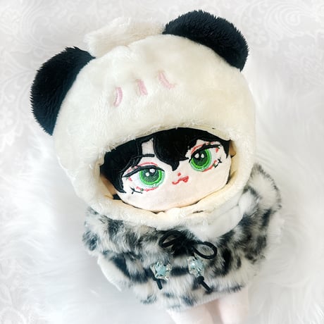 【ぬい服】【PANDAPAN】ぬいぐるみ用着ぐるみキャップ(中華まん)/20cm用【推し活グッズ】