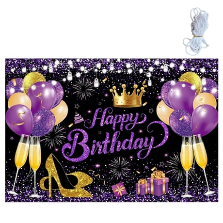HAPPY BIRTHDAY 背景用ビッグタペストリー 180×110cm 【生誕祭グッズ】