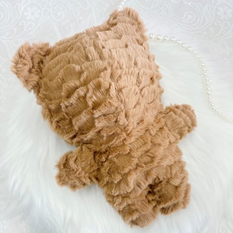 【ぬい服】ぬいぐるみ用もこもこ着ぐるみ 20cm用 くま【推し活グッズ】
