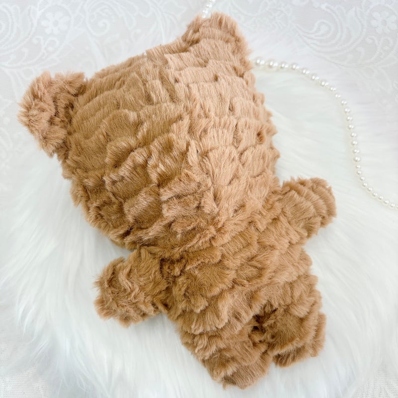 ぬい服】ぬいぐるみ用もこもこ着ぐるみ 20cm用 くま【推し活グッズ