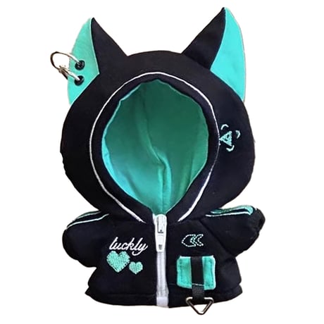 【ぬい服】猫耳サイバーパンクジャージ【推し活グッズ】