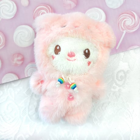 【ぬい服】ぬいぐるみ用着ぐるみ(ペンギン・うさぎ・ブタ)/10cm用 もこもこ