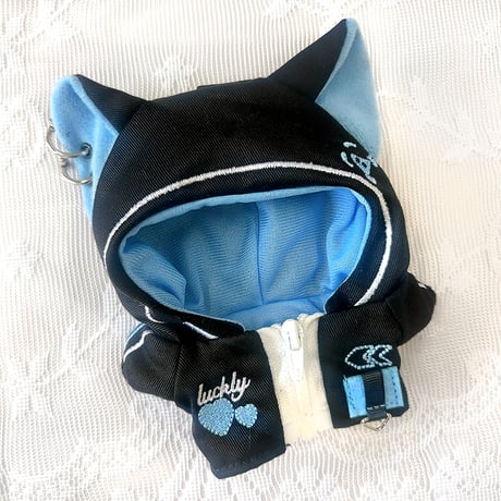 【ぬい服】猫耳サイバーパンクジャージ【推し活グッズ】