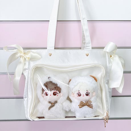 【Seraphim】サイドリボン付きサテン 痛バッグ【推し活グッズ】