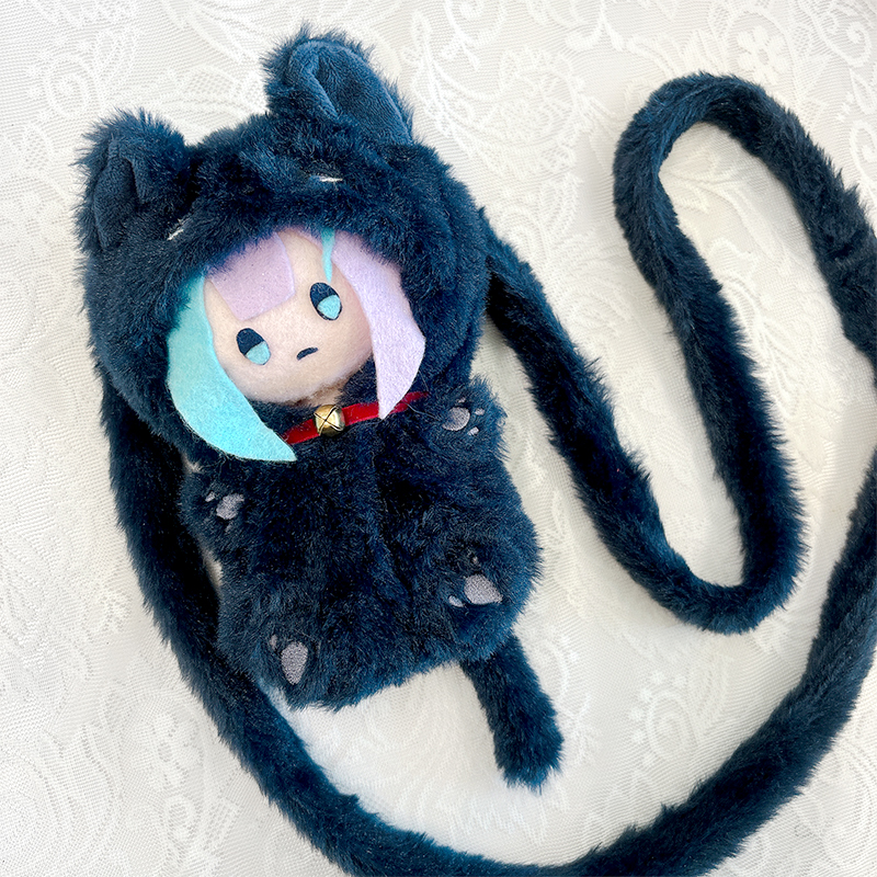 ぬいバッグ】【ぬい服】ふわふわショルダーストラップ付き ぬいバッグ】【ぬい服】ふわふわショルダーストラップ付き