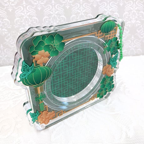 【G.triGerオリジナル】アクリル缶バッジケース【中華】57mm・65mm・75mm・アクスタ用【推し活グッズ】