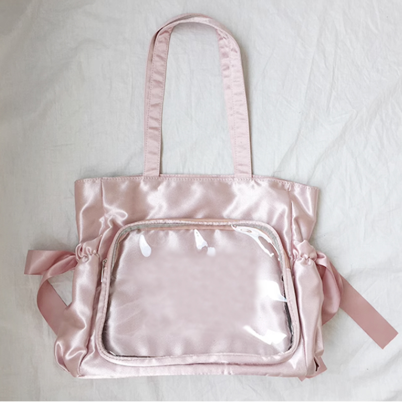 忧郁心商店】ぬいぐるみポケット付きサテン痛バック | G.triGer