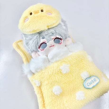 ぬいぐるみ用 お布団＆ヘッドバンド 2点セット 10cmぬい用 推し活 ぬい服
