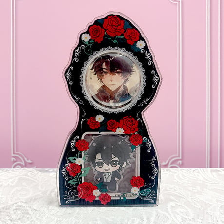 【G.triGerオリジナル 推し活グッズ】 アクリルフレーム【アンティーク時計】 缶バッジ・アクスタ用