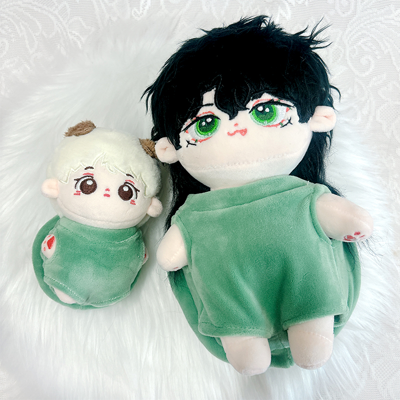 【白狐仲良しセット②】ほわぬいサイズ着ぐるみ/Dカン・裏地付きハンドメイドぬい服 ぬい服】ぬいぐるみ用刺繍入りアニマル着ぐるみ 10cm 用【推し活