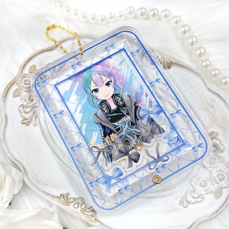 【G.triGerオリジナル 推し活グッズ】パーツ入りアクリルフレーム 【リボン】【トレカ・アクスタ用】