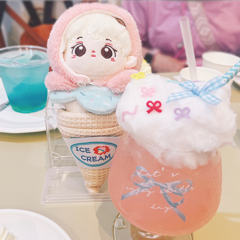 ぬい服】アイスクリーム型ぬいぐるみ用着ぐるみ 【コーン】10cm ぬい服】アイスクリーム型ぬいぐるみ用着ぐるみ 【コーン】10cm