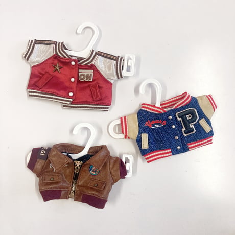 【ぬい服】ぬいぐるみ用ハンガー10個&ラックセット　10cm用
