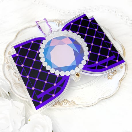 【G.triGerオリジナル 推し活グッズ】アクリル缶バッジケース【リボン】58mm缶バッジ・アクスタ用