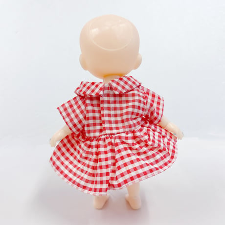 【ぬい服】レトロ・カントリー・ドレス　細身のぬいぐるみ・フィギュア・ドール用