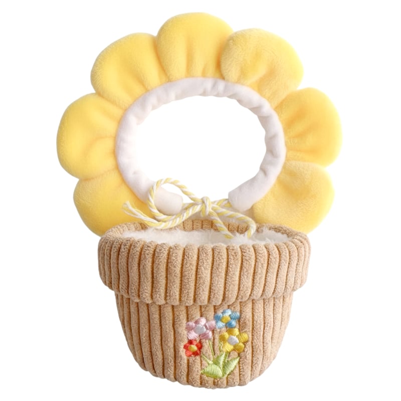 ぬい服】花型ヘッドドレス&植木鉢セット 10cmぬいぐるみ用 | G.triGer