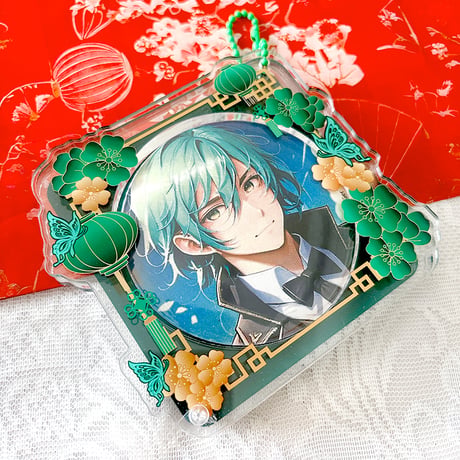【G.triGerオリジナル】アクリル缶バッジケース【中華】57mm・65mm・75mm・アクスタ用【推し活グッズ】