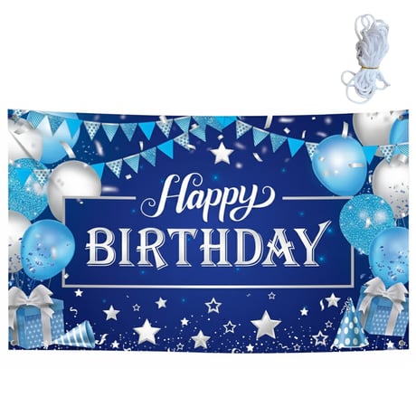 HAPPY BIRTHDAY 背景用ビッグタペストリー 180×110cm 【生誕祭グッズ】
