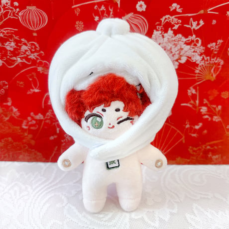 【ぬい服】ぬいぐるみ用着ぐるみキャップ【10cm用】中華まん・餃子【推し活グッズ】