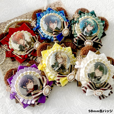 【G.triGerオリジナル 推し活グッズ】くま耳付きロゼット【缶バッジ 痛ロゼット】