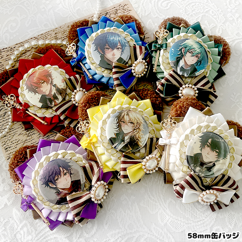 G.triGerオリジナル 推し活グッズ】くま耳付きロゼット【缶バッジ 痛