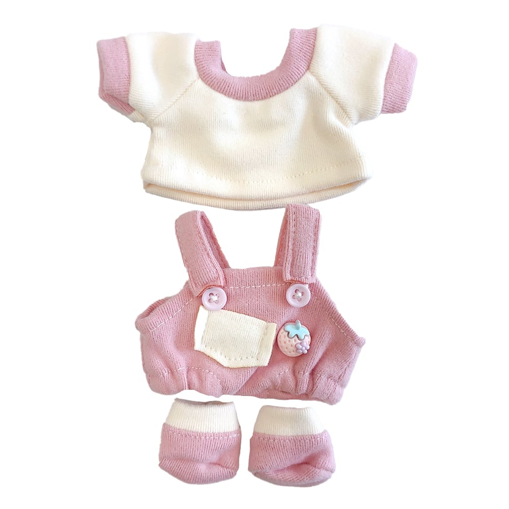 ぬい服】Tシャツ&サロペット&靴セット 15cm用 | G.triGer