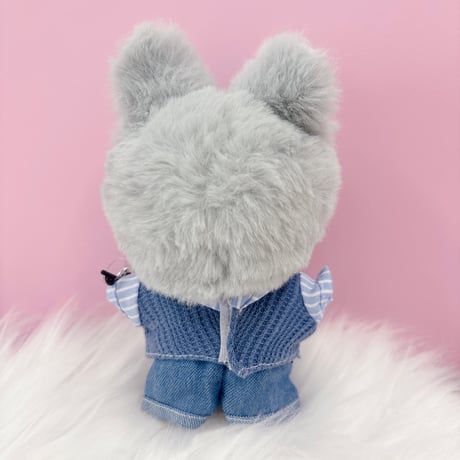 ぬい服　ネクタイ付きシャツ&パンツセット　10cm用【推し活グッズ】
