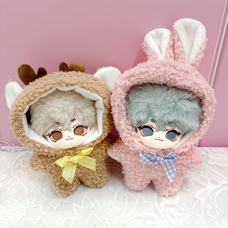 【ぬい服】ぬいぐるみ用 もこもこ ボア着ぐるみ (10cm用)【推し活グッズ】