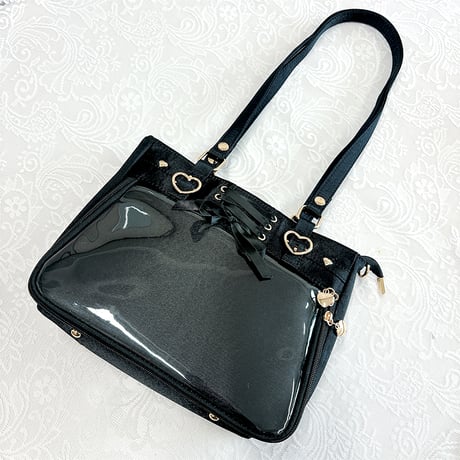 【呜咚小铺】レースアップサテン痛バッグ【推し活グッズ】