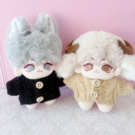 ぬい服　ぬいぐるみ用ボタン付きセーター【10~15cm用】【推し活グッズ】