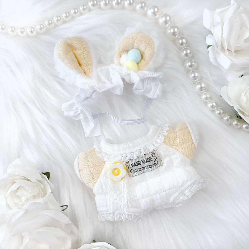 ぬい服】ぬいぐるみ用ベビー服& ヘッドドレスセット 【10cm 用】【推し