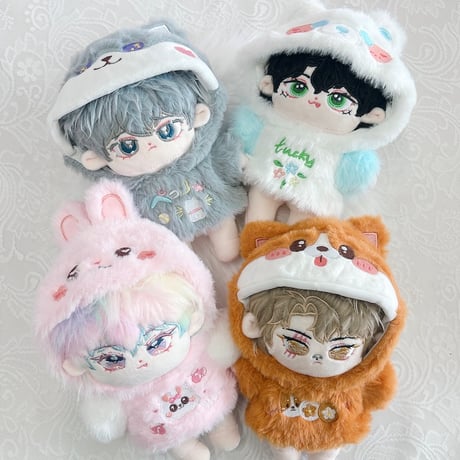 【ぬい服】ふわふわアニマル着ぐるみ【20cm用】【推し活グッズ】