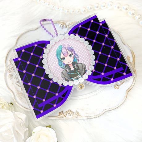 【G.triGerオリジナル 推し活グッズ】アクリル缶バッジケース【リボン】58mm缶バッジ・アクスタ用