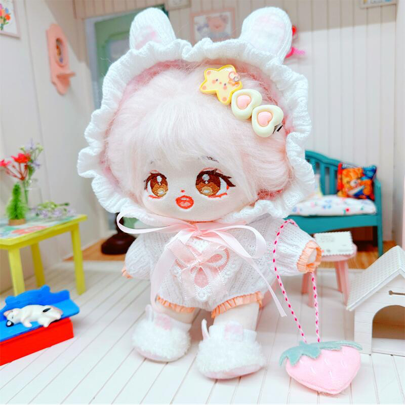 ぬい服】ぬいぐるみ用うさ耳着ぐるみ・ うさ耳シューズ・バッグセット
