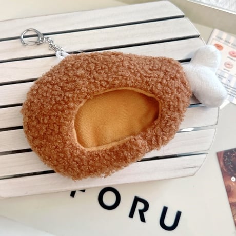 ぬいぐるみ用着ぐるみキャップキーホルダー【エビフライ・チキン】10~15cm用【推し活グッズ】