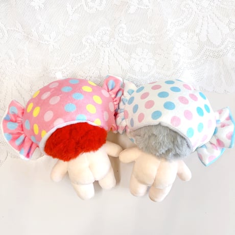 【ぬい服】キャンディ型ぬいぐるみ用着ぐるみキャップ　10cm用【推し活グッズ】