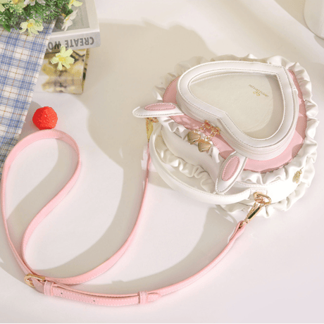 うさ耳付きハート型痛バッグ【推し活グッズ】