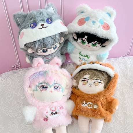 【ぬい服】ふわふわアニマル着ぐるみ【20cm用】【推し活グッズ】