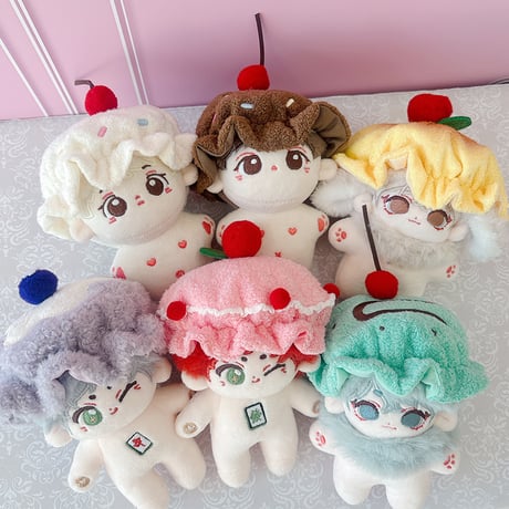 ぬいぐるみ用帽子【アイス・パンケーキ】10cm用【推し活グッズ】